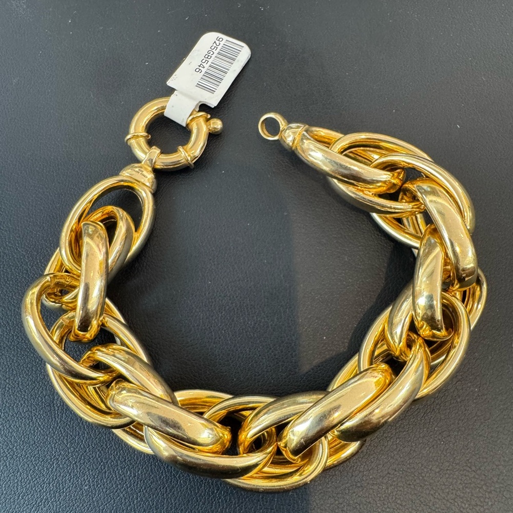 925 Milor Italy Chunky Chain Link Bracelet